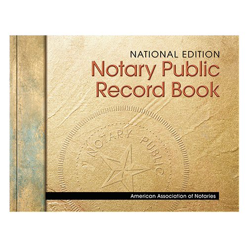 Indiana Perfectly Bound Notary Public Journal (Record Book) - Stone Cover