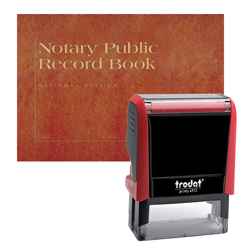 Indiana Notary Supplies Basic Package Notary Supplies Value Package (All States) - Includes P4 Notary Stamp