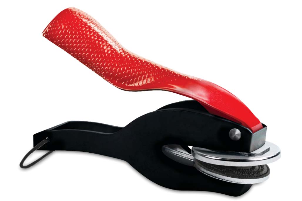 New! Indiana Contour Comfort Notary Seal Embosser
