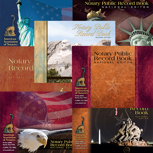 Indiana Notary Record Book (Journal) - 242 entries with thumbprint space