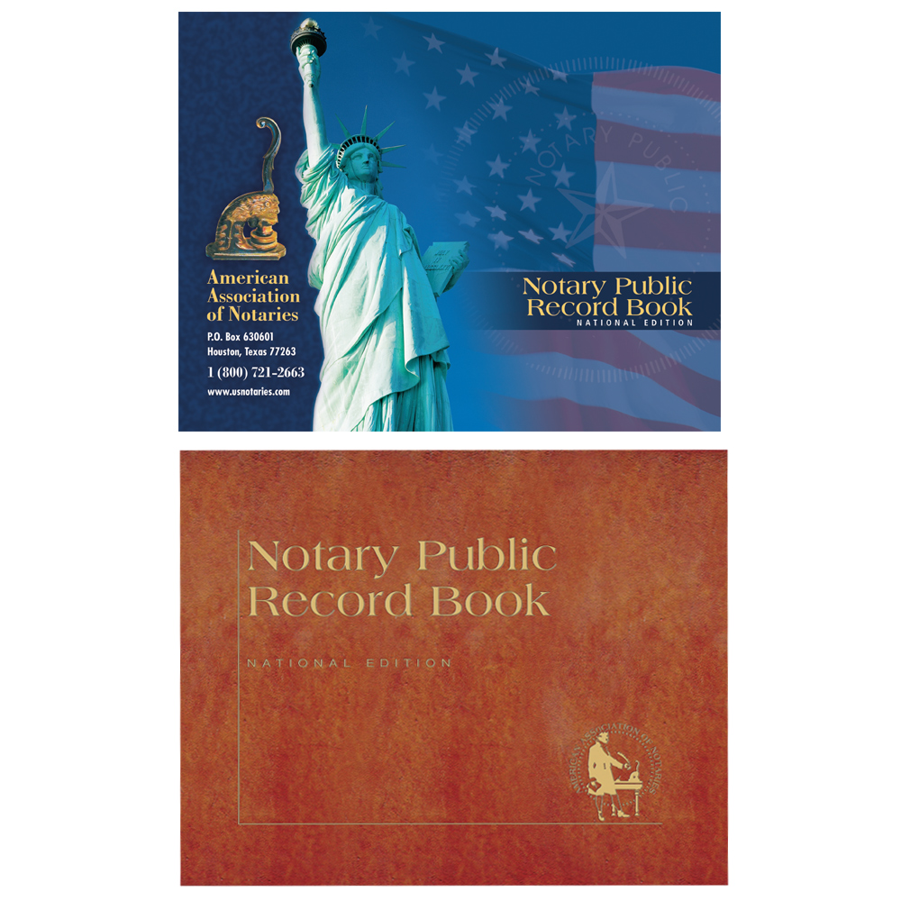 Indiana Notary Record Book - (448 entries with thumbprint space) Notary Record Book - (450 entries with thumbprint space)