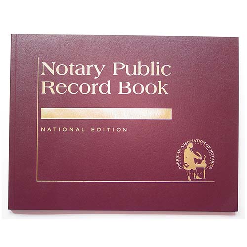 Indiana Contemporary Notary Record Book (Journal) - with thumbprint space