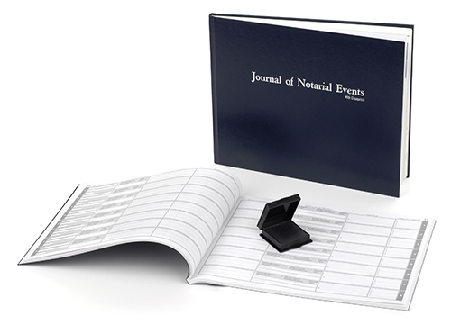 Indiana Hard Cover Notary Journal with Thumbprint Pad