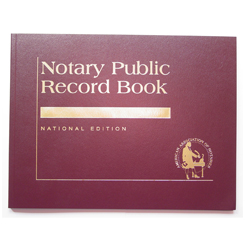 This is our top-of-the-line Indiana notary record book (journal). This attractive book features a contemporary leatherette cover with gold-embossed text finish. Perfectly bound and chronologically numbered so that you can easily detect if the record is ever tampered with. Accommodates over 572 entries (104 pages). Includes complete step-by-step instructions for proper notarial record keeping.