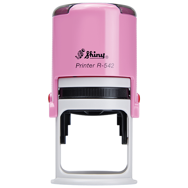 This elegant pink Indiana notary stamp is made for notaries who like to produce round notary stamp impressions similar to a notary embosser's raised-letter seal impressions, but with less effort. The stamp base enables the notary to position the notary stamp impressions with an accuracy and guarantees the best imprint quality. With simple, gentle pressure, you can easily produce thousands of sharp round Indiana notary stamp impressions without the need of an ink pad or re-inking. Available in four case colors and five ink colors. To order extra ink pads, select item # IN960; to order additional ink refill bottles select item # IN955.