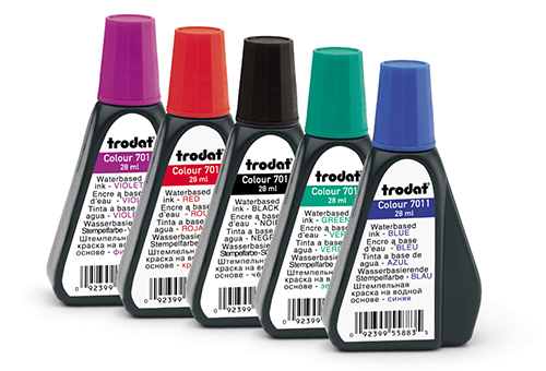 Keep a bottle of ink handy in case your self-inking Indiana notary stamp needs a refill. Click on the 'Add to Cart' button to choose the right ink color.